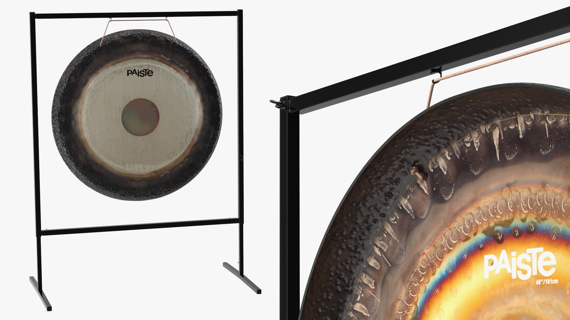Symphonic Gong Paiste 40 inch Square Stand 3D