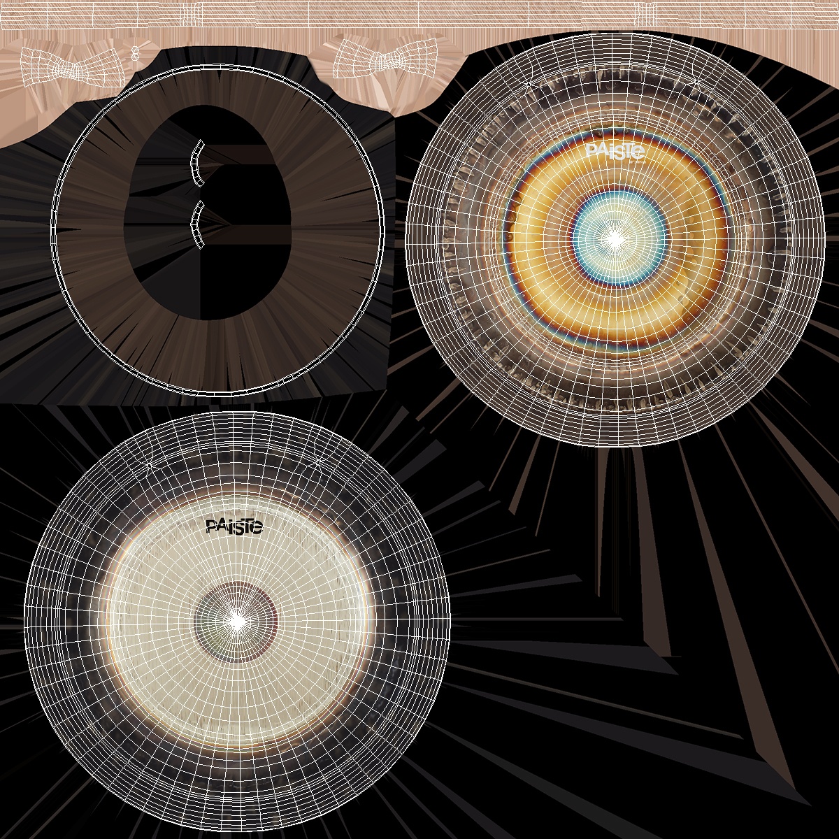 Symphonic Gong Paiste 40 inch Square Stand 3D