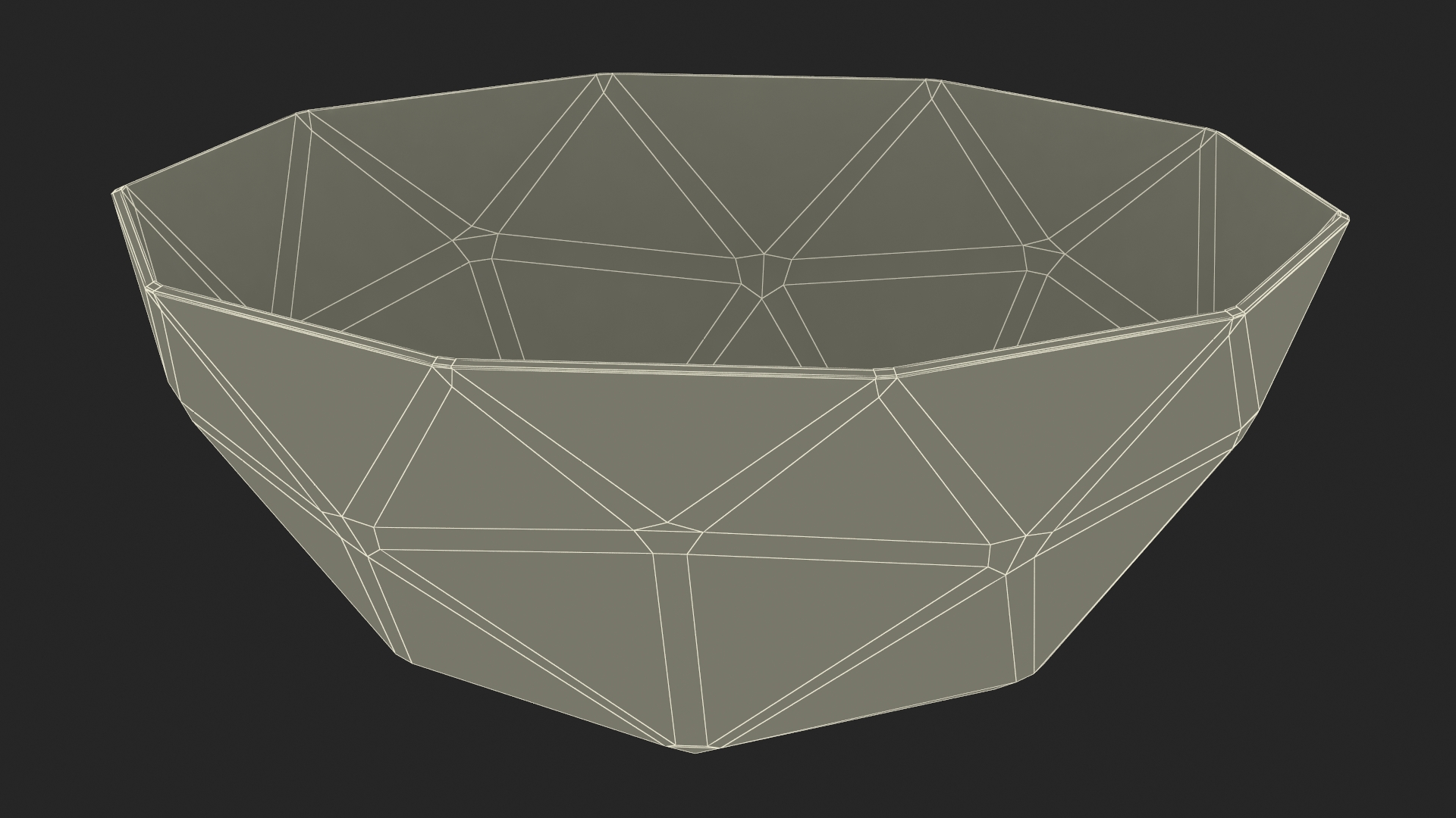 3D model Glass Ice Cream Bowl