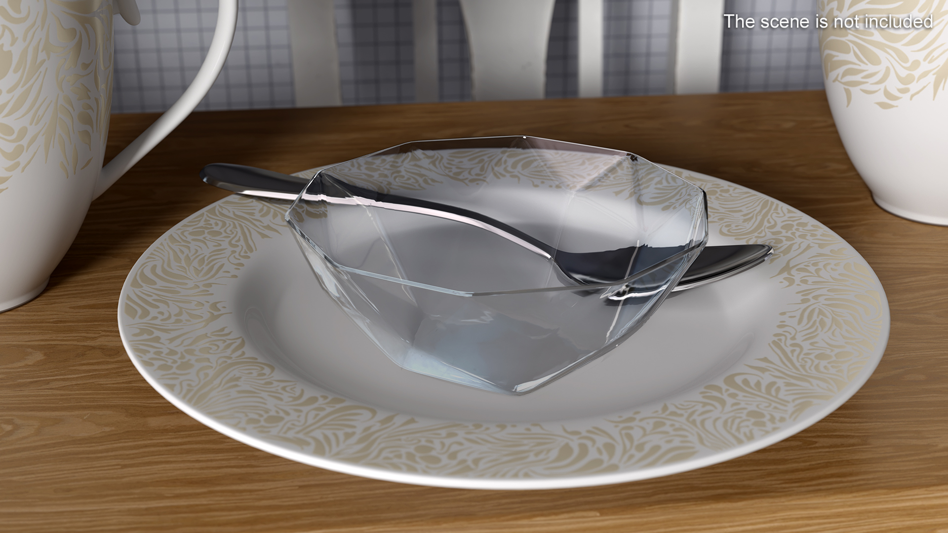 3D model Glass Ice Cream Bowl