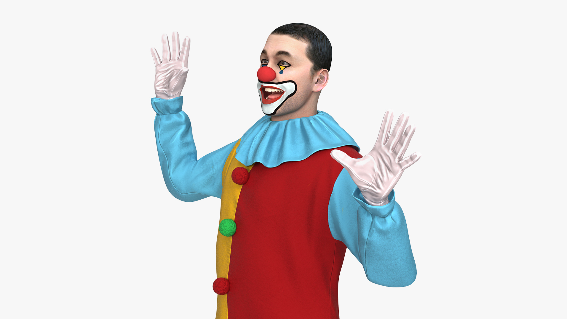 3D model Circus Clown Dancing Pose