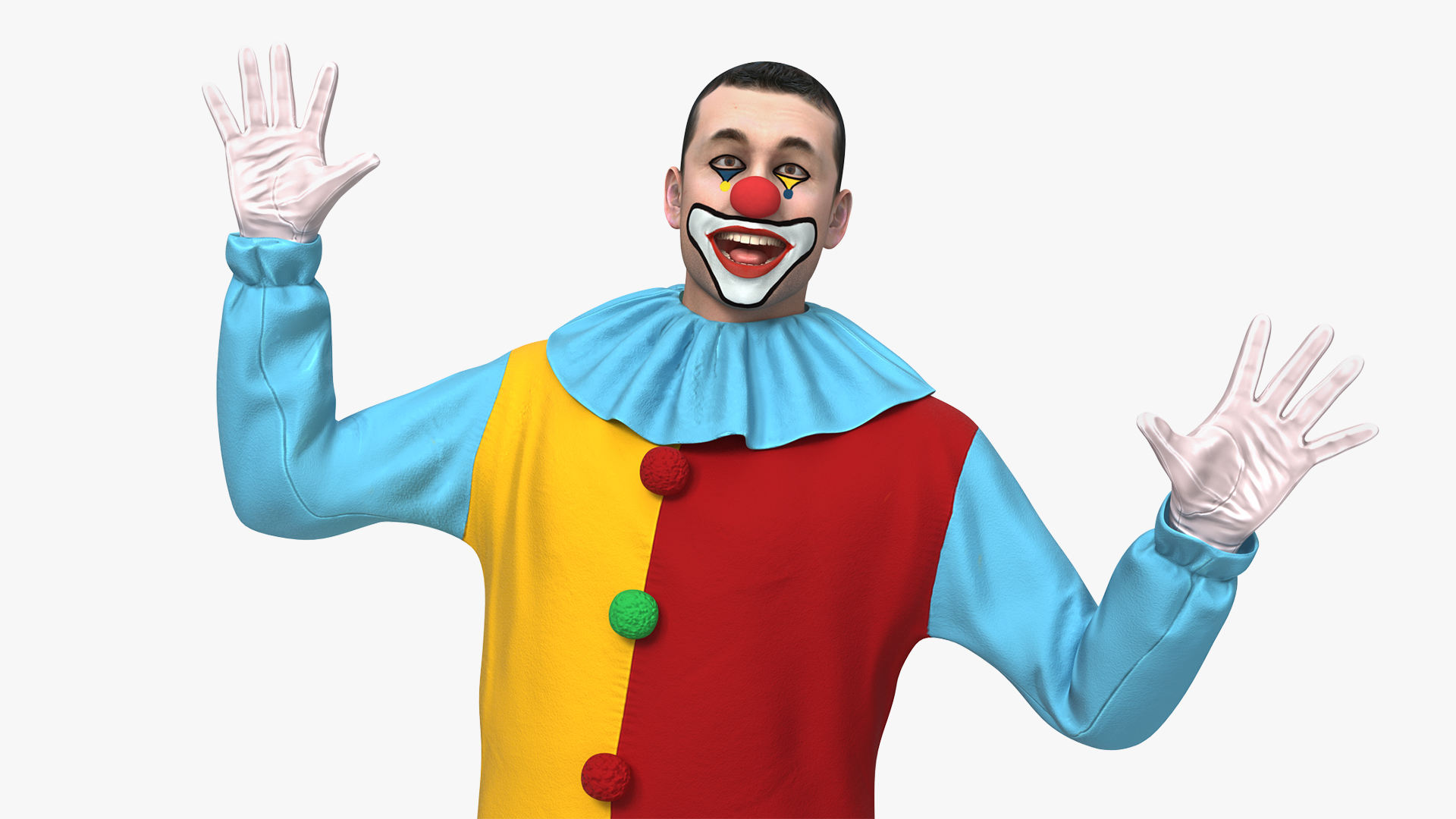 3D model Circus Clown Dancing Pose