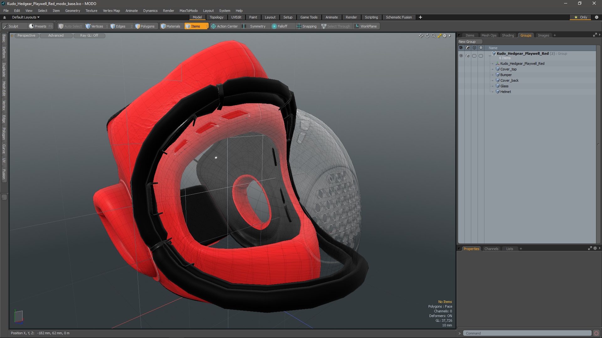 3D model Kudo Hedgear Playwell Red