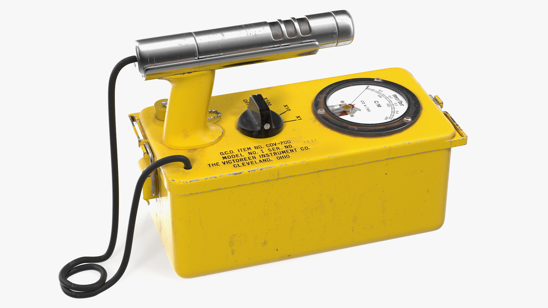 3D model Victoreen CDV 700 Cold War Geiger Counter Old