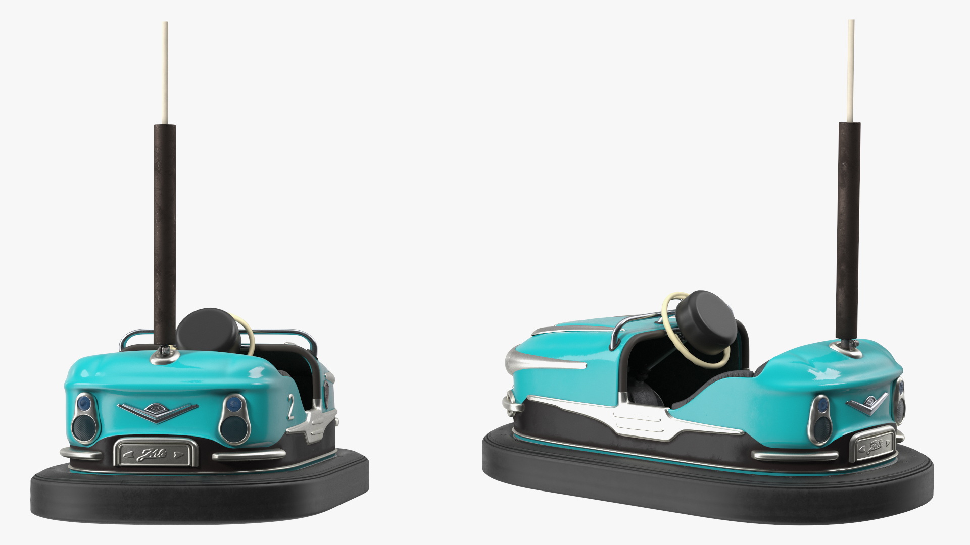 Bumper Car Gebruder Ihle Corvette 1962 Blue New 3D