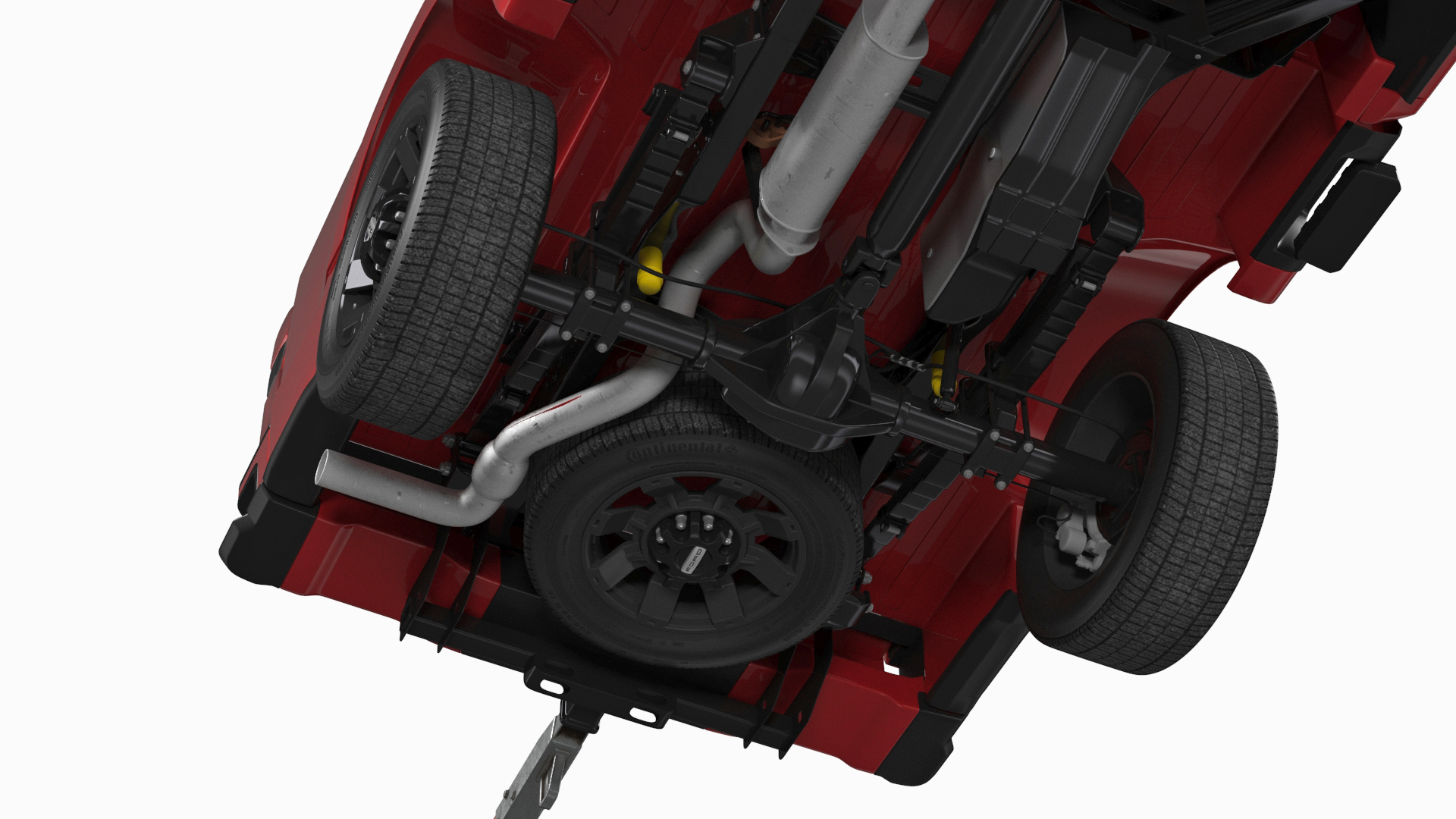 Ford F-550 with Tow Dolly and Sport Car 3D model