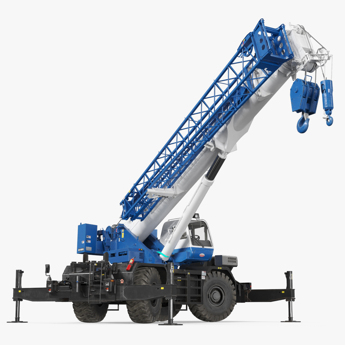 Tadano GR1000XL Telescopic Boom Crane Rigged 3D model preview
