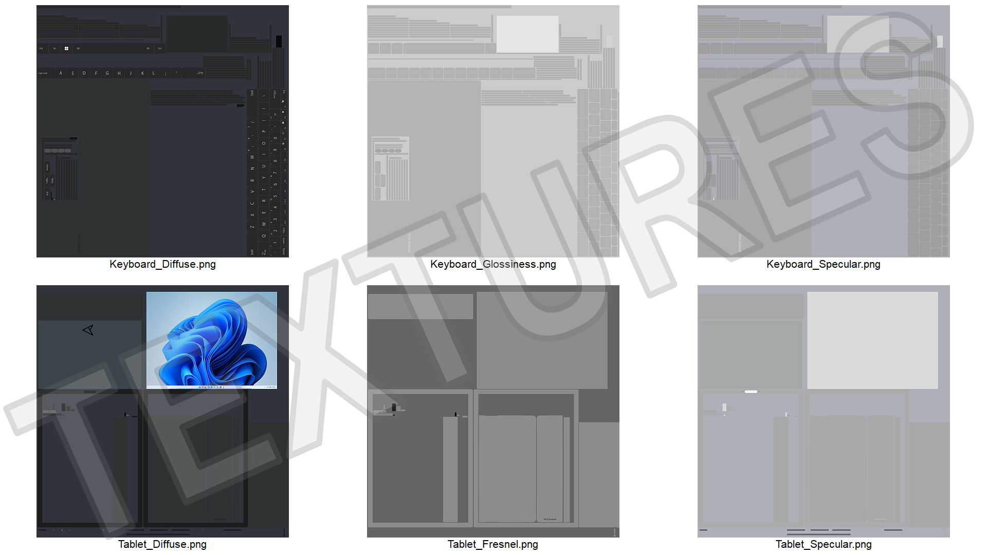 3D Flexible Screen Laptop ASUS Zenbook 17 Fold model