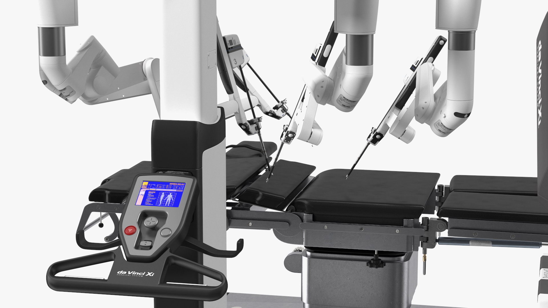 3D model Full Da Vinci Surgical System with Operating Table
