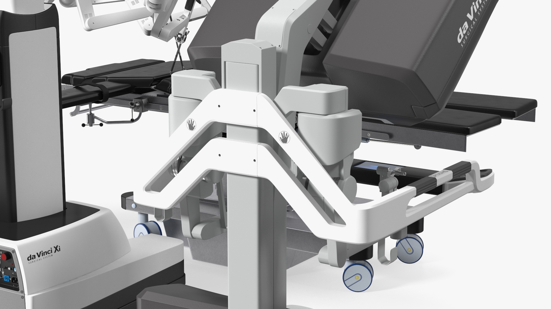 3D model Full Da Vinci Surgical System with Operating Table