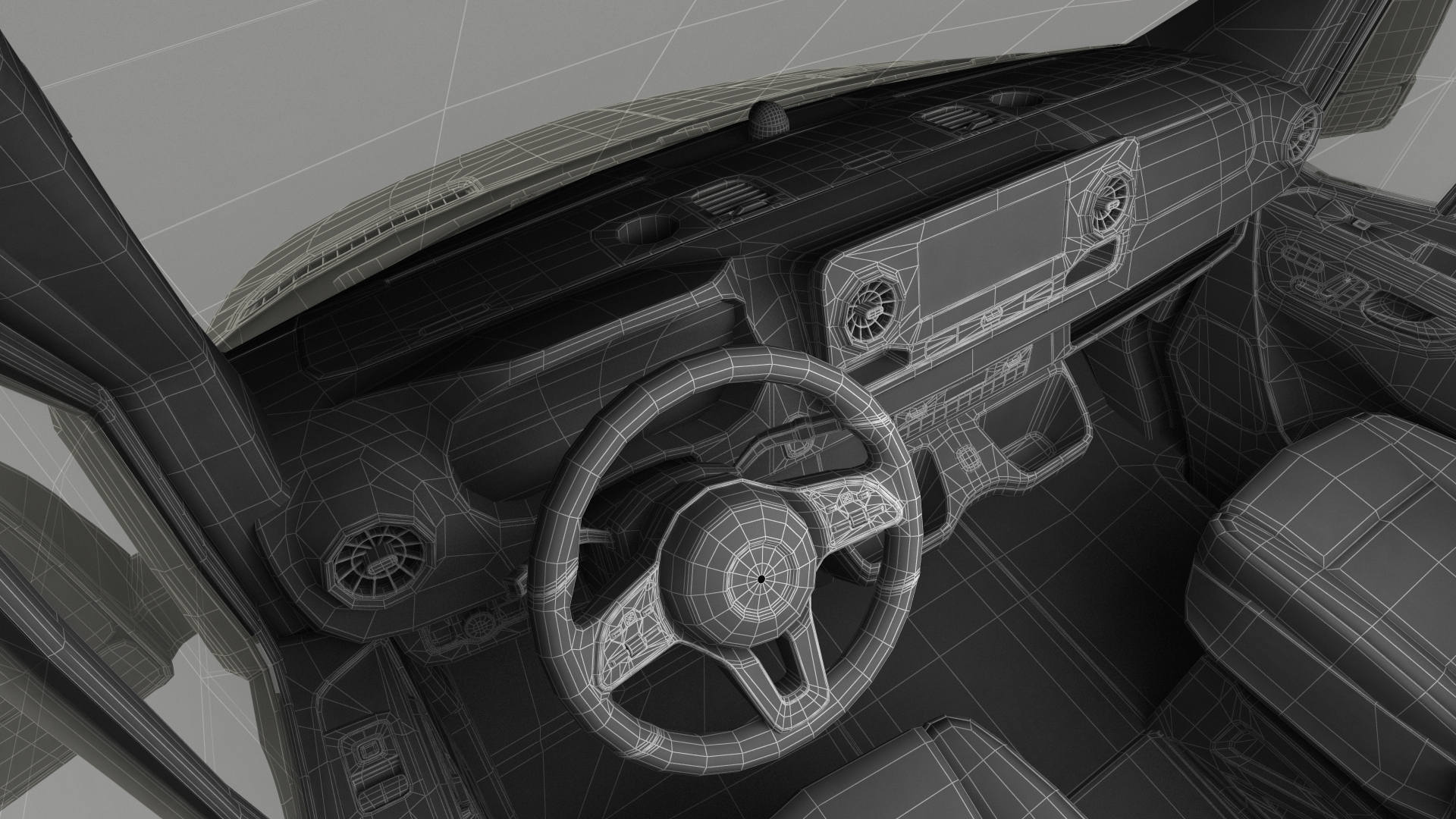 Mercedes Bulletproof Armored Van Rigged 3D model