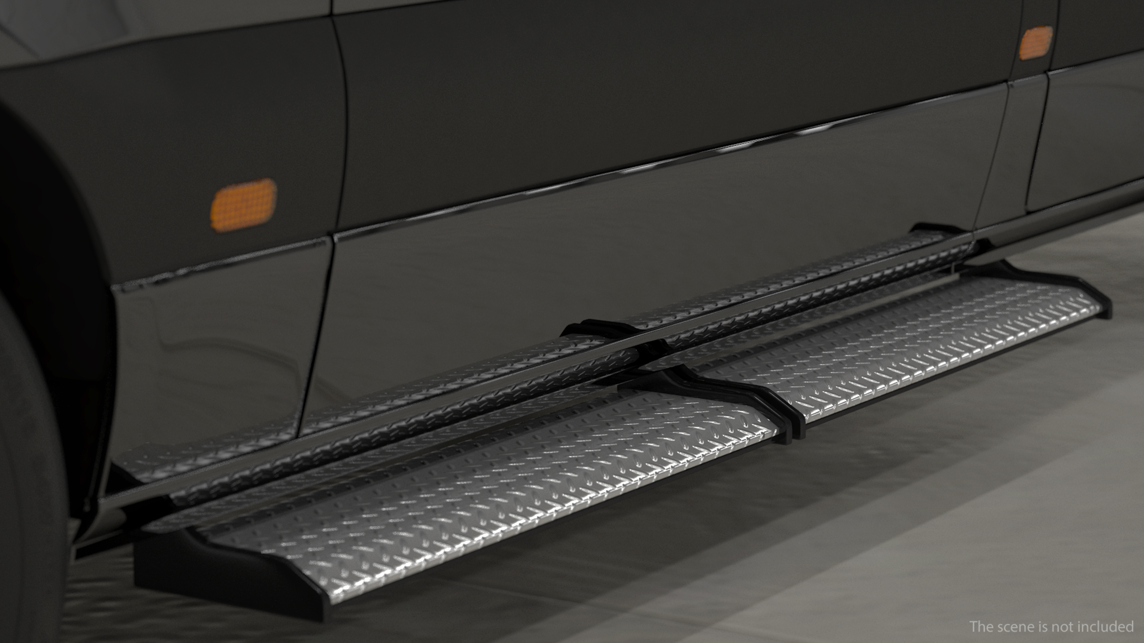 Mercedes Bulletproof Armored Van Rigged 3D model