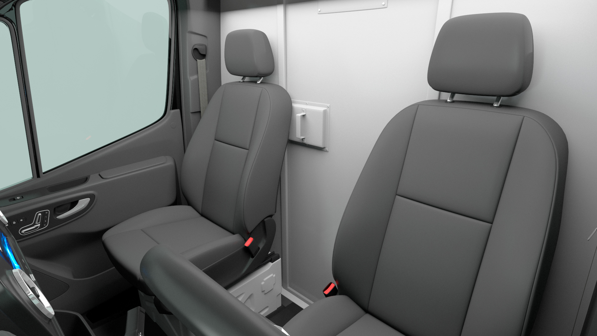 Mercedes Bulletproof Armored Van Rigged 3D model