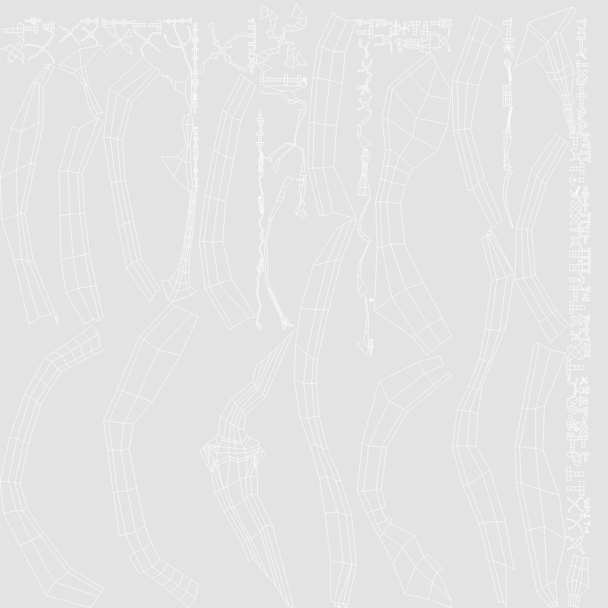 3D Abstract Liquid Splash White model