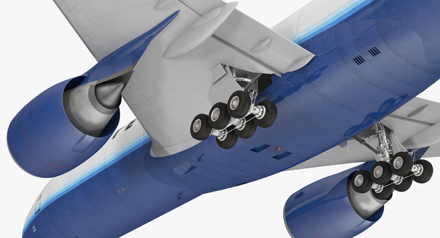3D Boeing 777 Freighter United Airlines Rigged model
