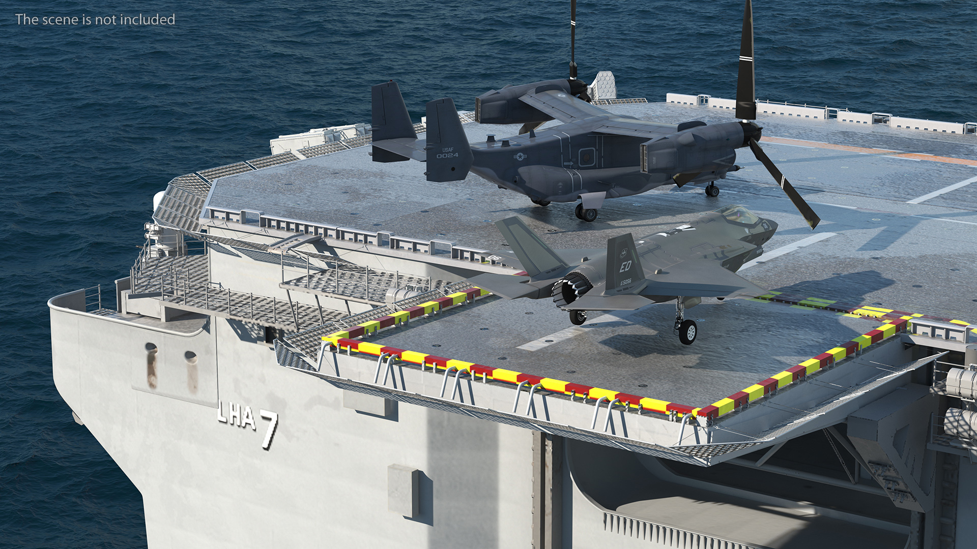 USS Tripoli LHA 7 with Aircrafts 3D