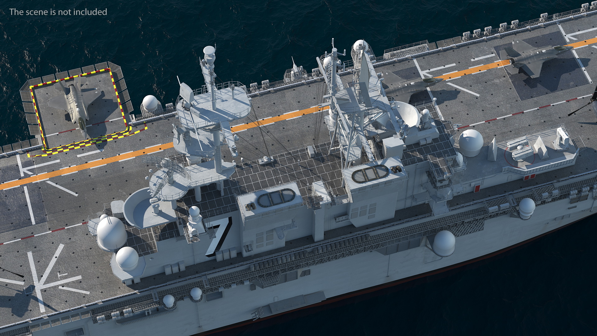USS Tripoli LHA 7 with Aircrafts 3D