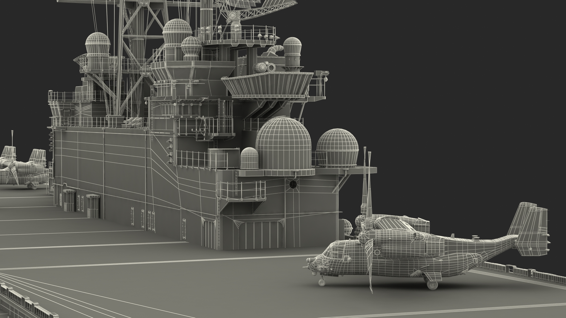 USS Tripoli LHA 7 with Aircrafts 3D