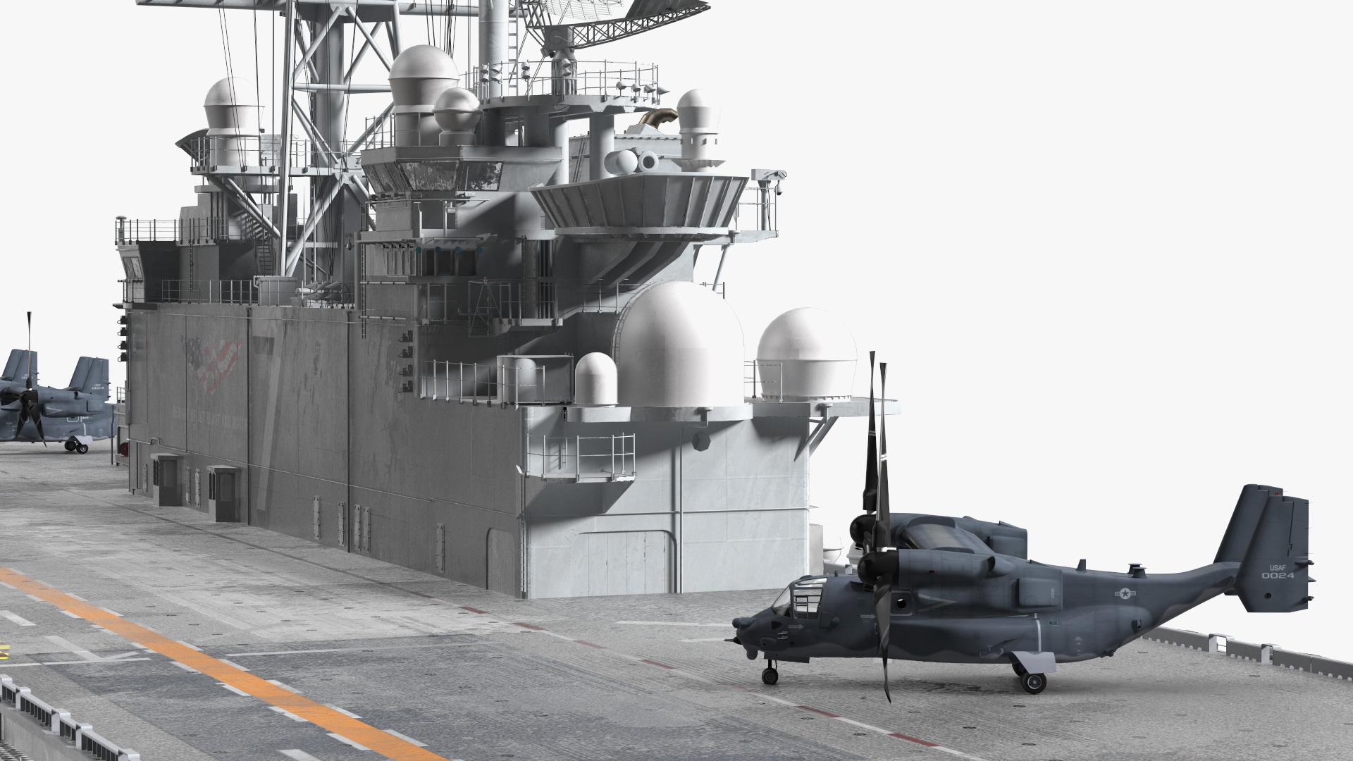USS Tripoli LHA 7 with Aircrafts 3D