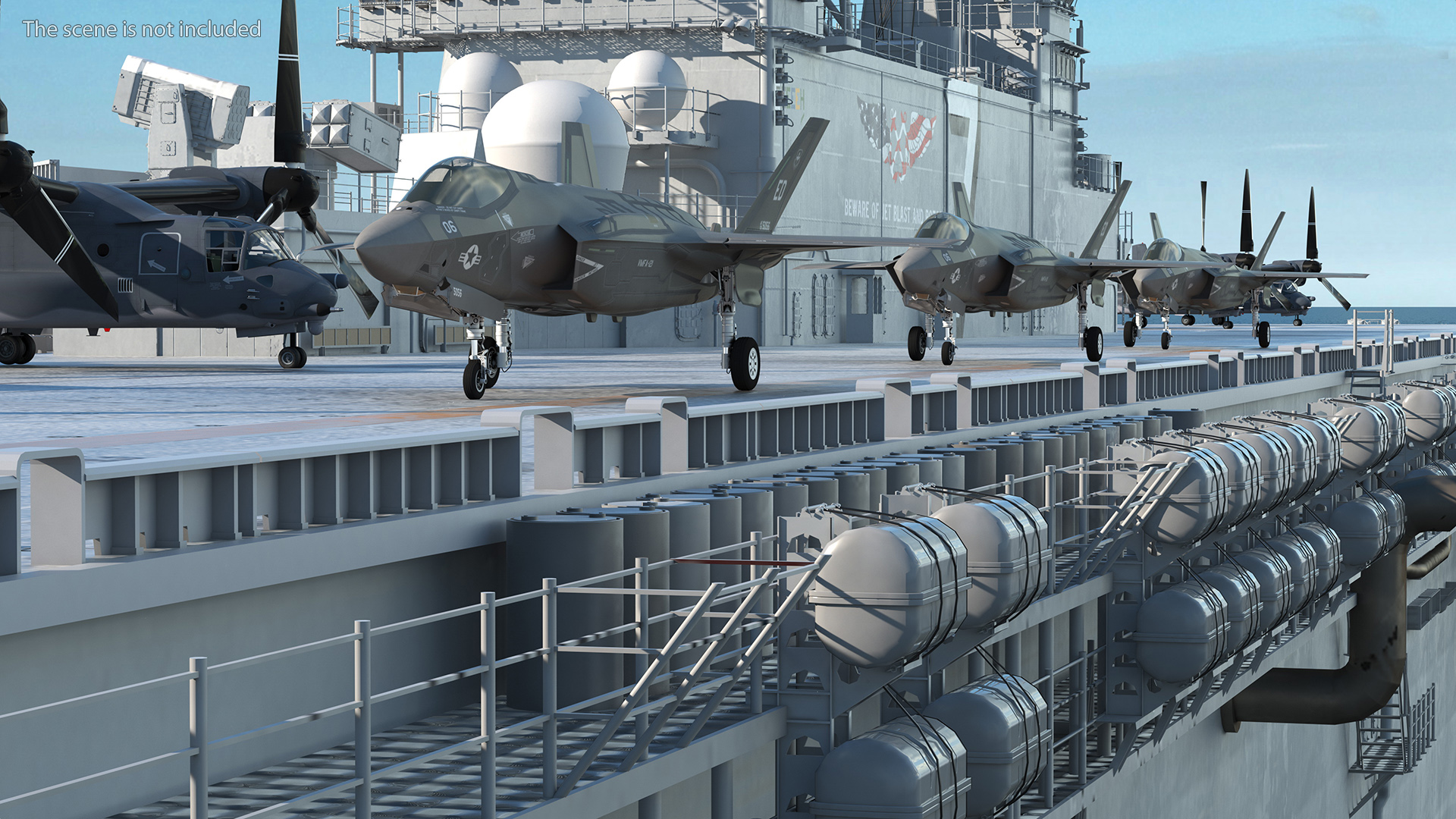 USS Tripoli LHA 7 with Aircrafts 3D