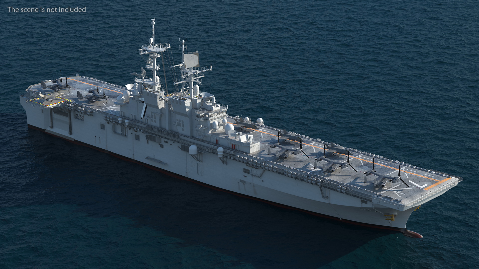 USS Tripoli LHA 7 with Aircrafts 3D