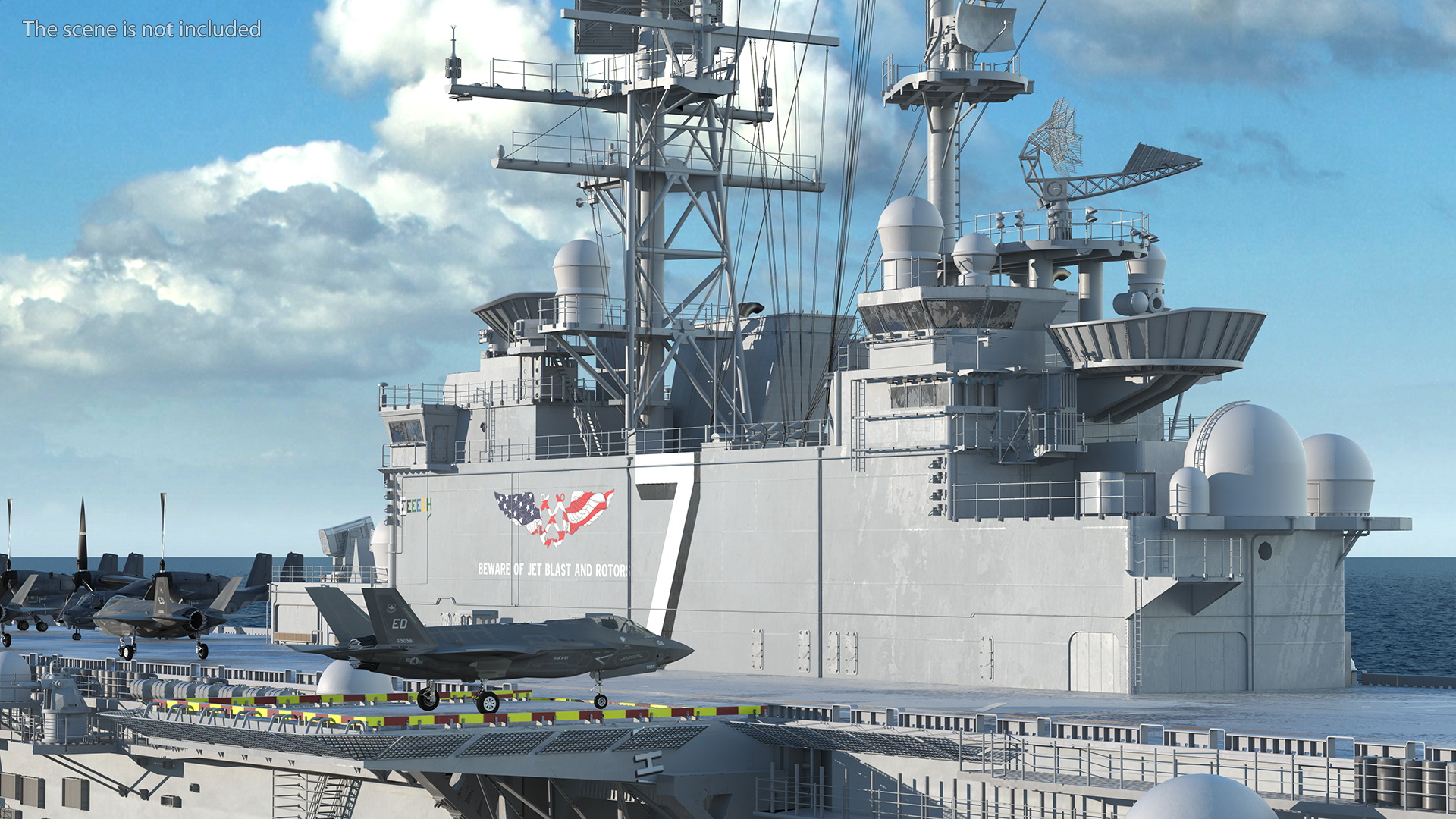 USS Tripoli LHA 7 with Aircrafts 3D