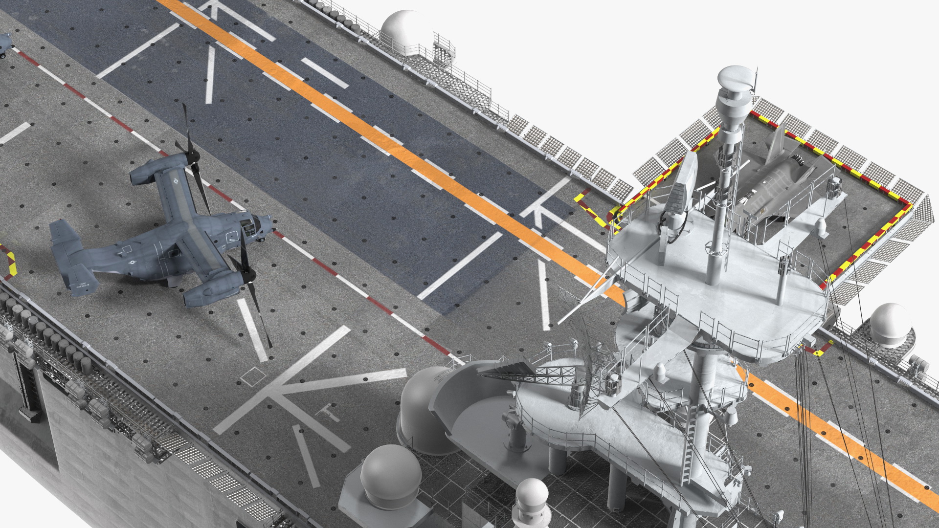 USS Tripoli LHA 7 with Aircrafts 3D