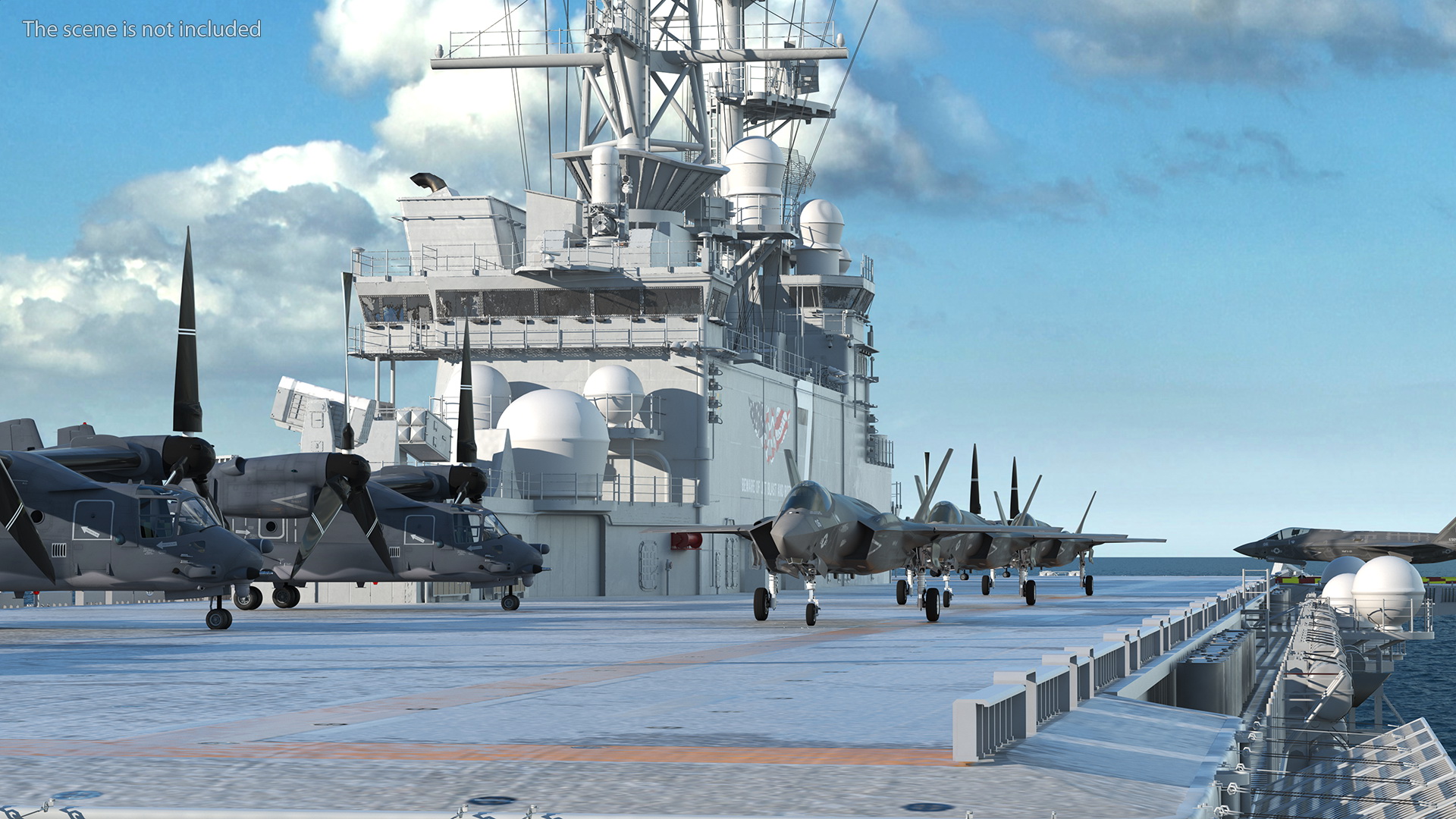 USS Tripoli LHA 7 with Aircrafts 3D