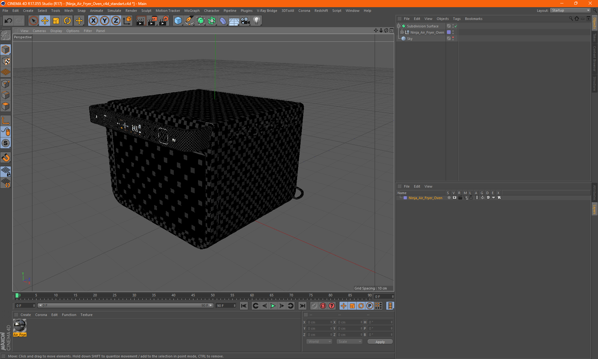 3D model Ninja Air Fryer Oven