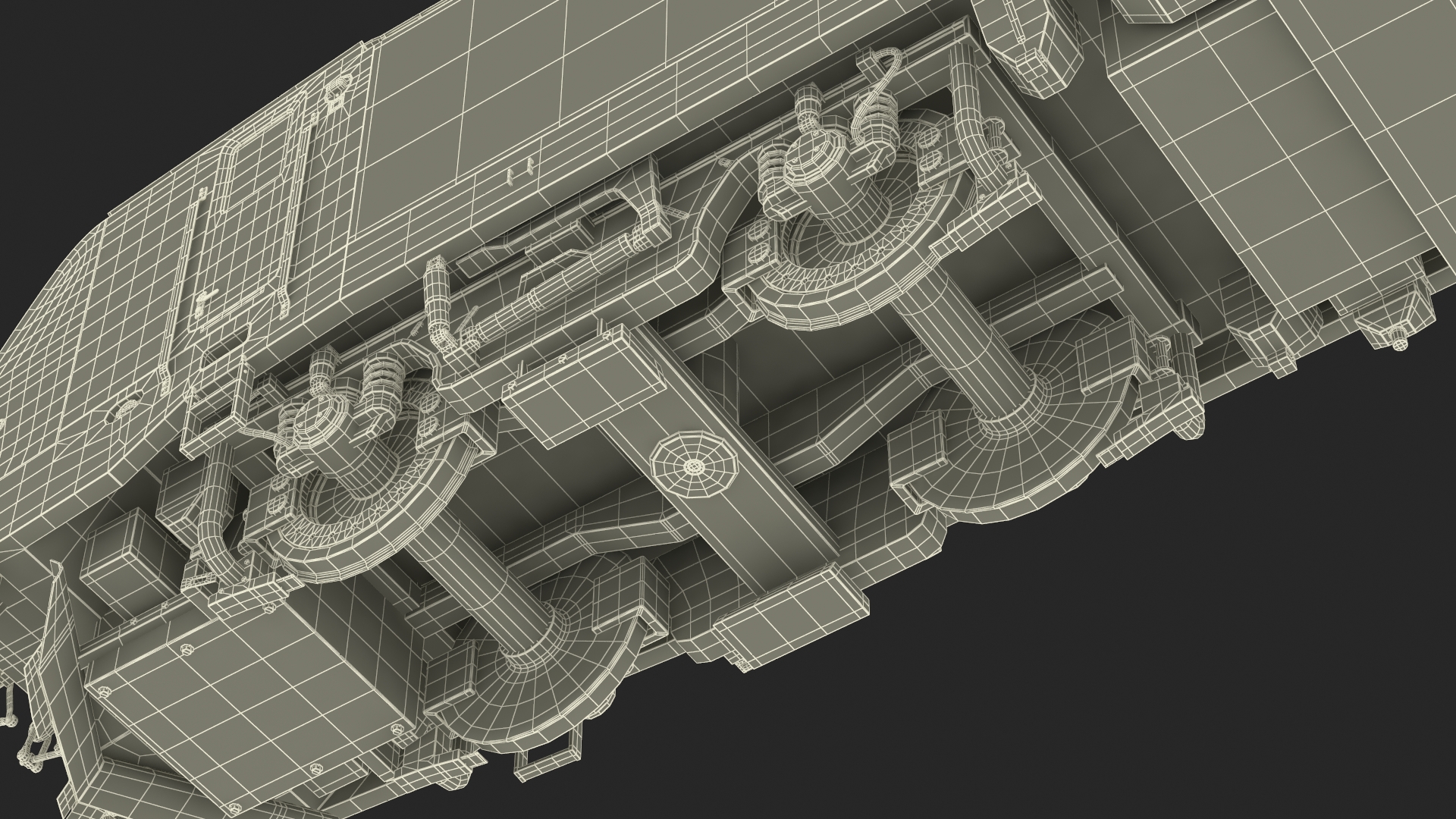 3D Siemens Vectron Locomotive White Rigged for Cinema 4D model