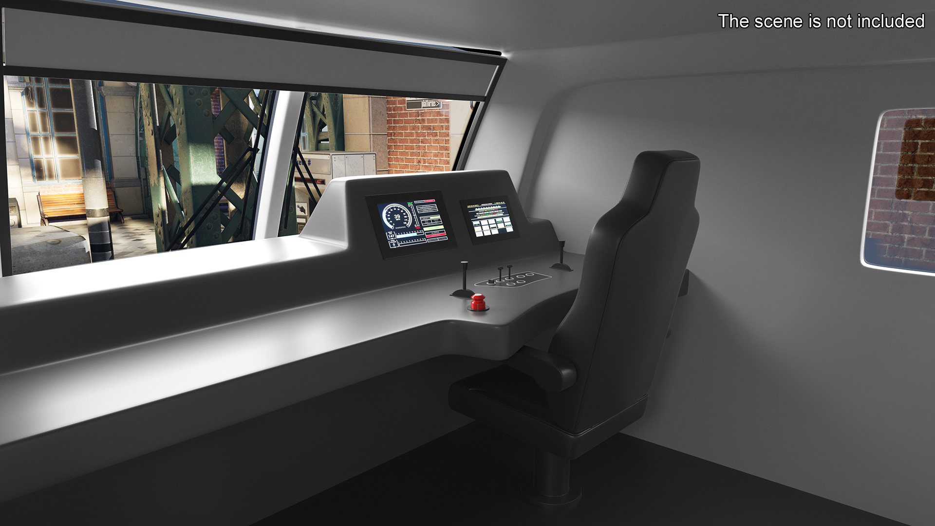 3D Siemens Vectron Locomotive White Rigged for Cinema 4D model