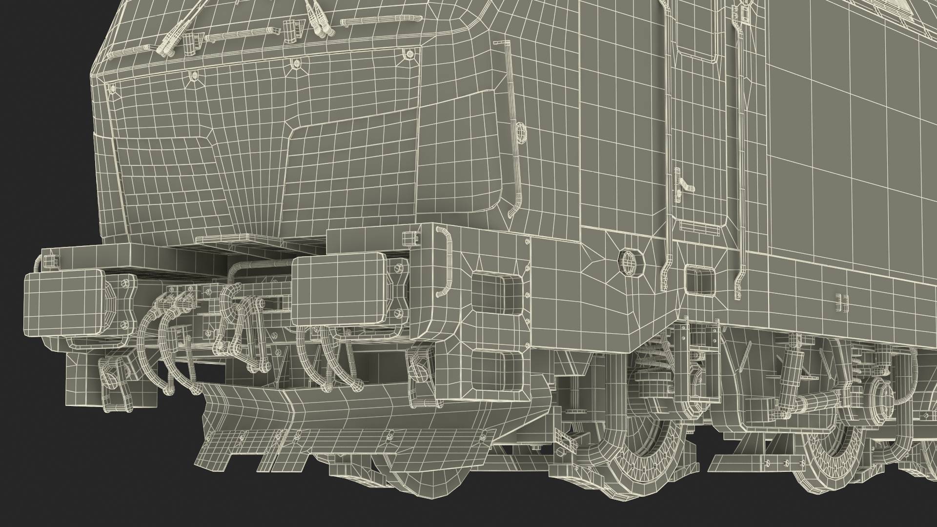 3D Siemens Vectron Locomotive White Rigged for Cinema 4D model