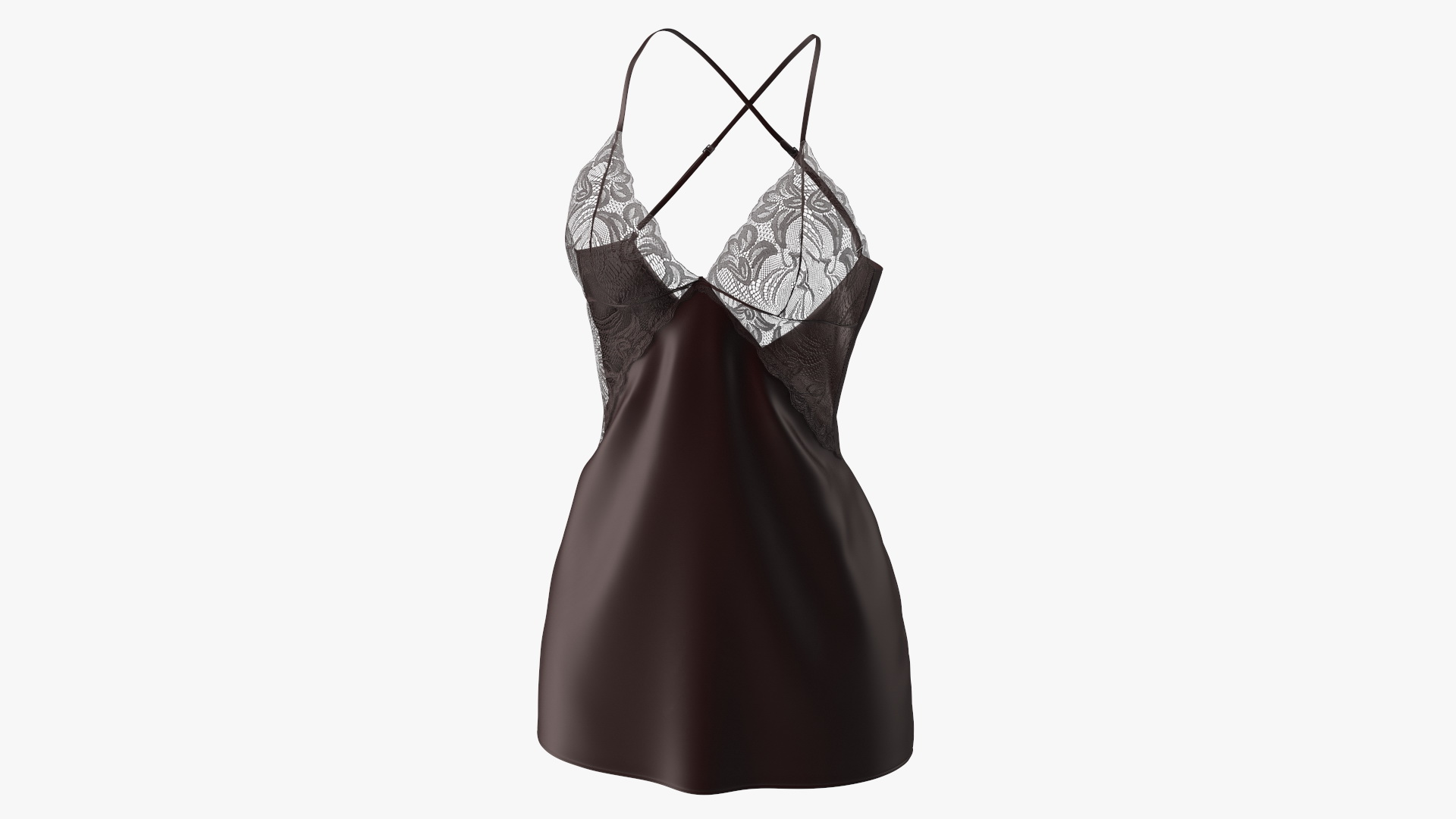 3D model Women Lingerie Nightwear Black