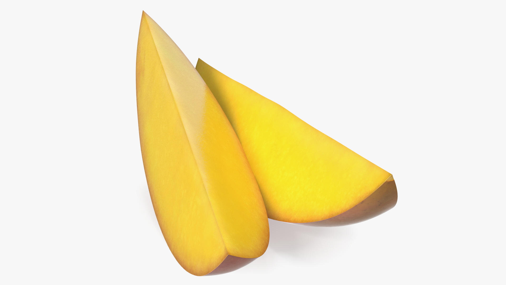 3D Red Mango Slices