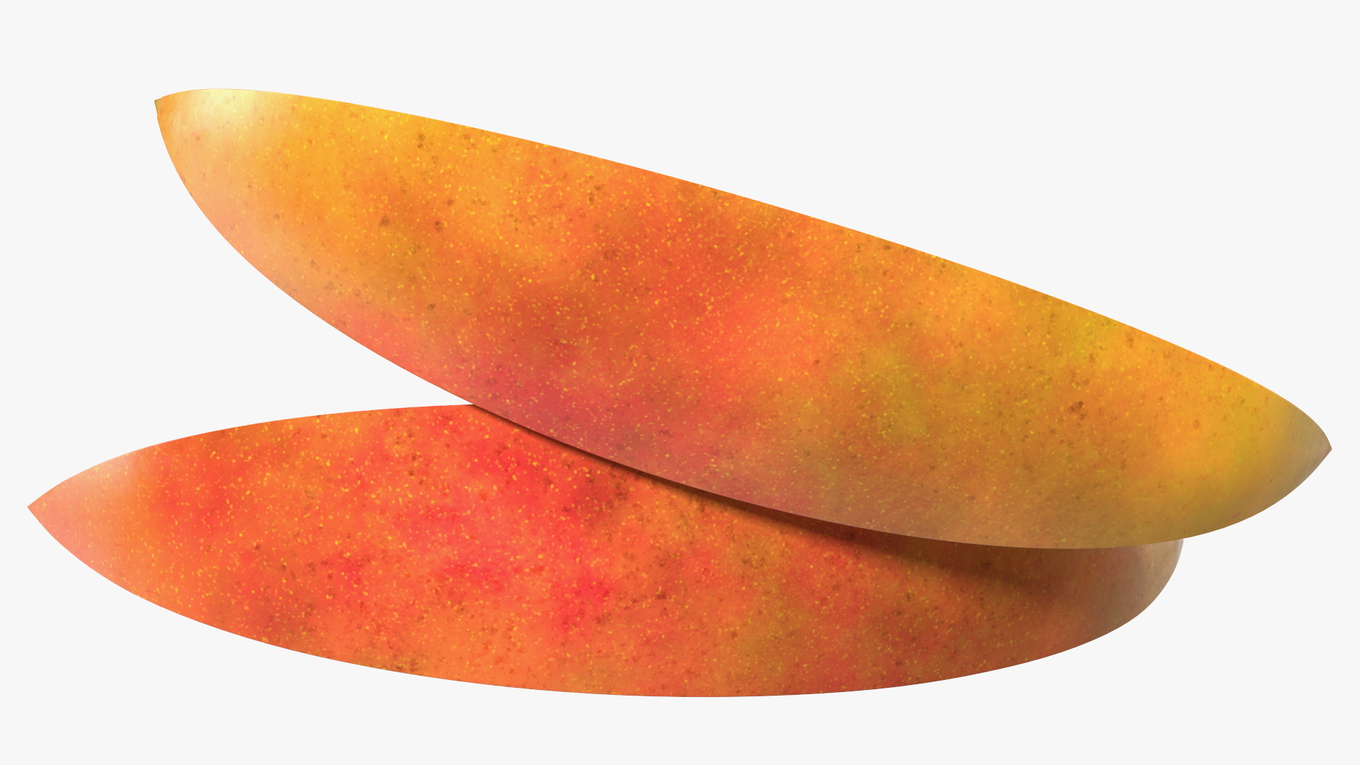3D Red Mango Slices