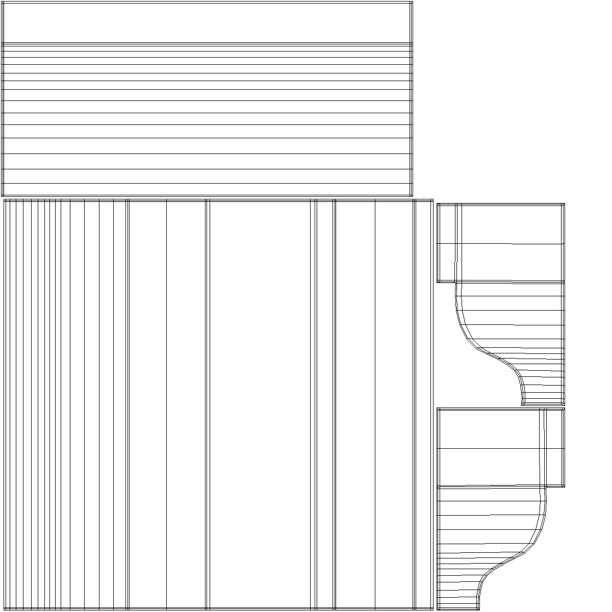 3D model Architectural Molding Gypsum Type 3