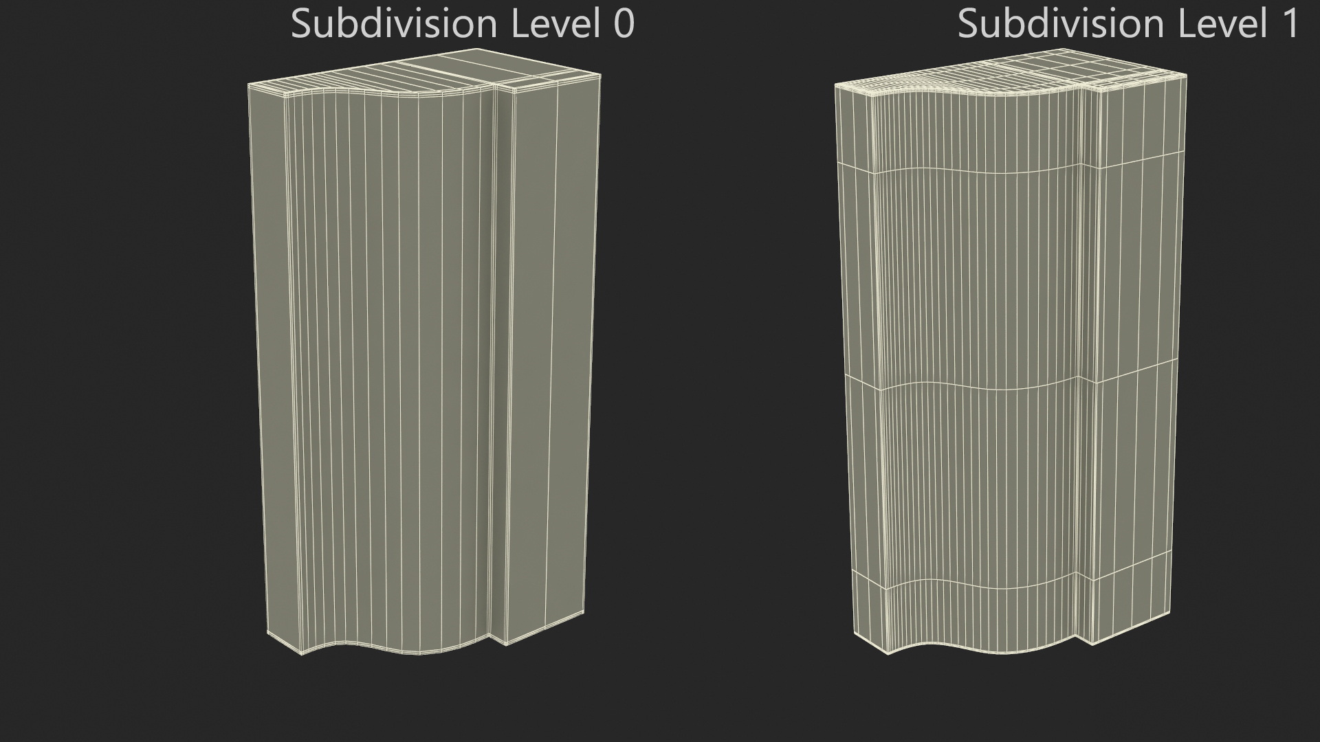 3D model Architectural Molding Gypsum Type 3