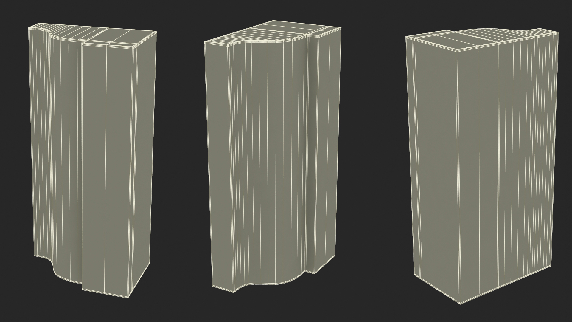 3D model Architectural Molding Gypsum Type 3