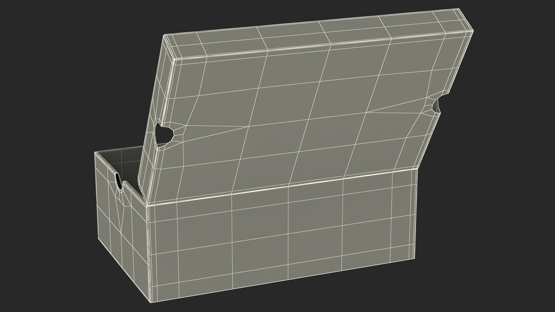 3D model Carton Shoe Box Open