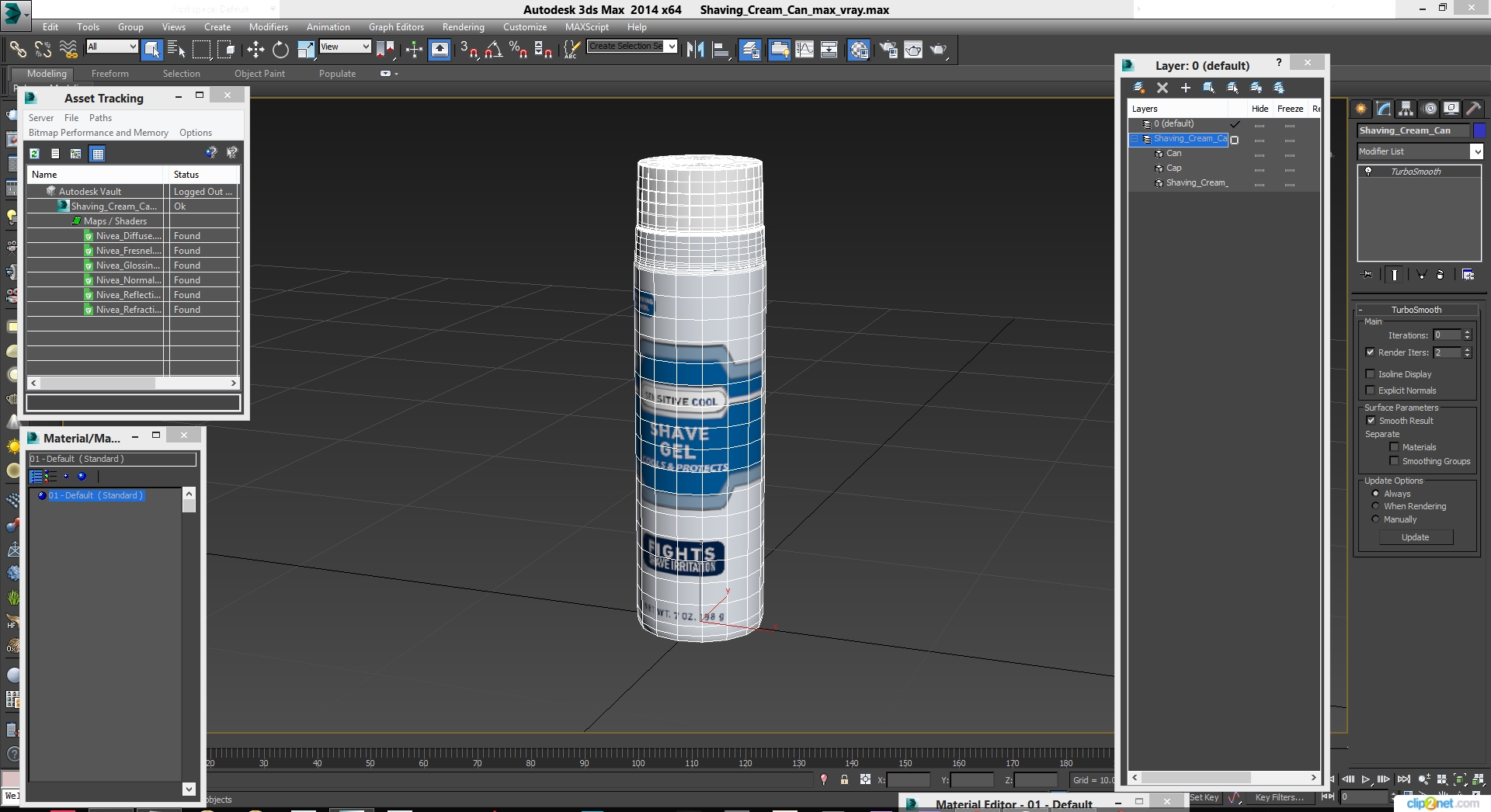Shaving Cream Can 3D