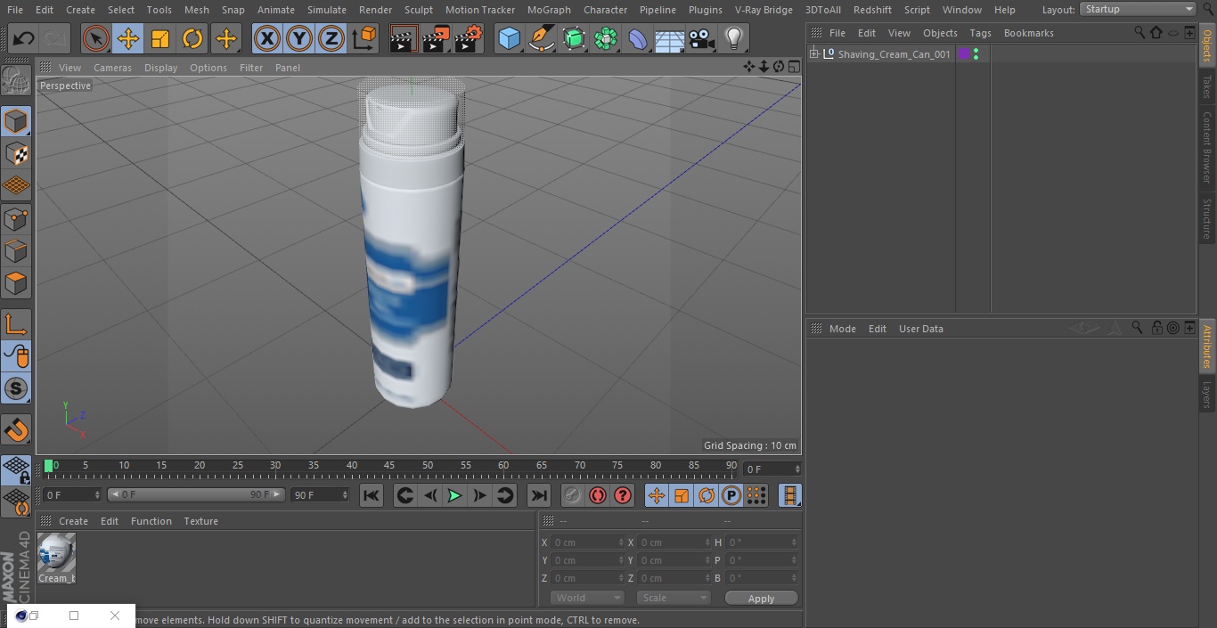 Shaving Cream Can 3D