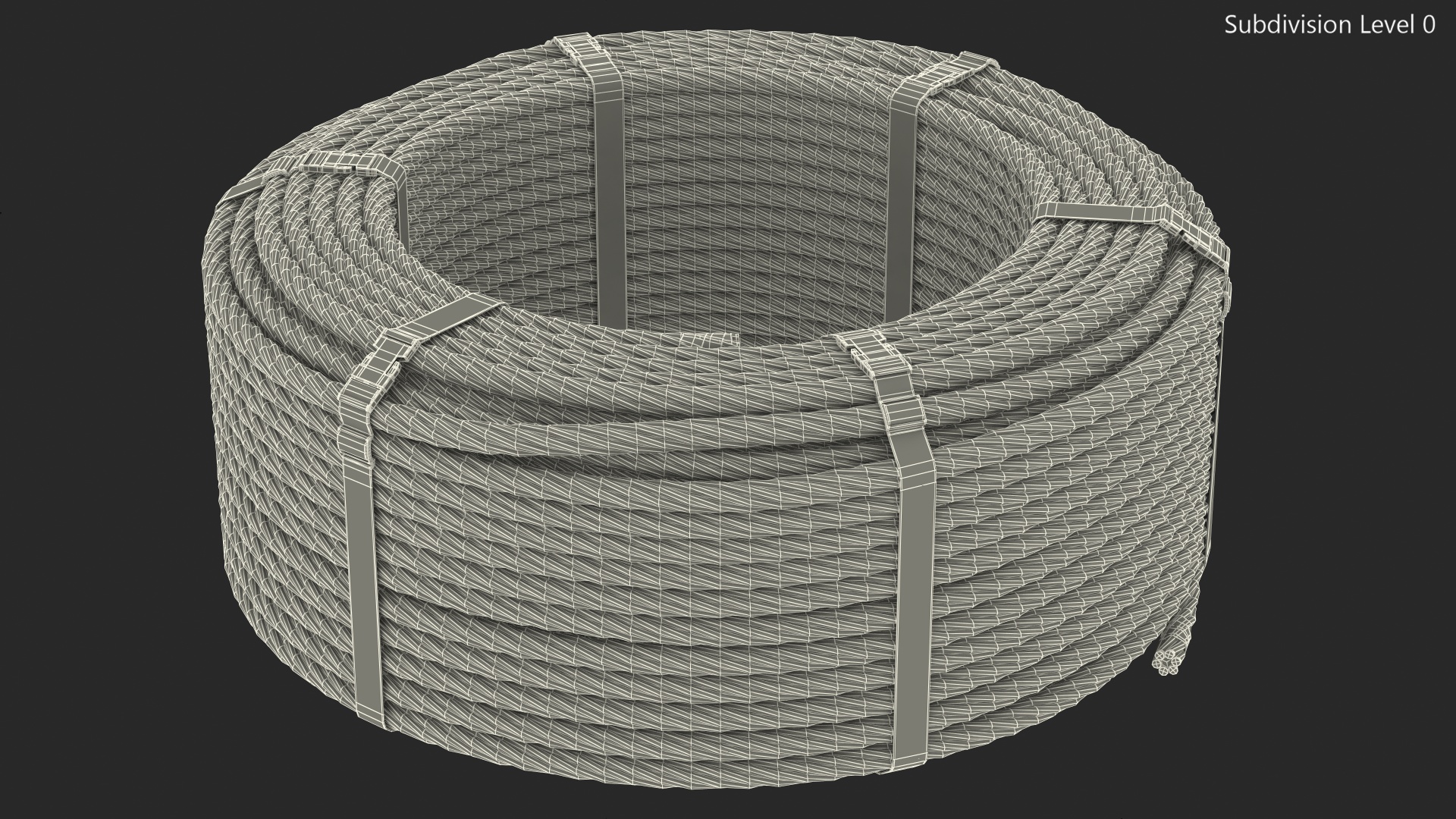 3D Srawl Warp Steel Rope Coil