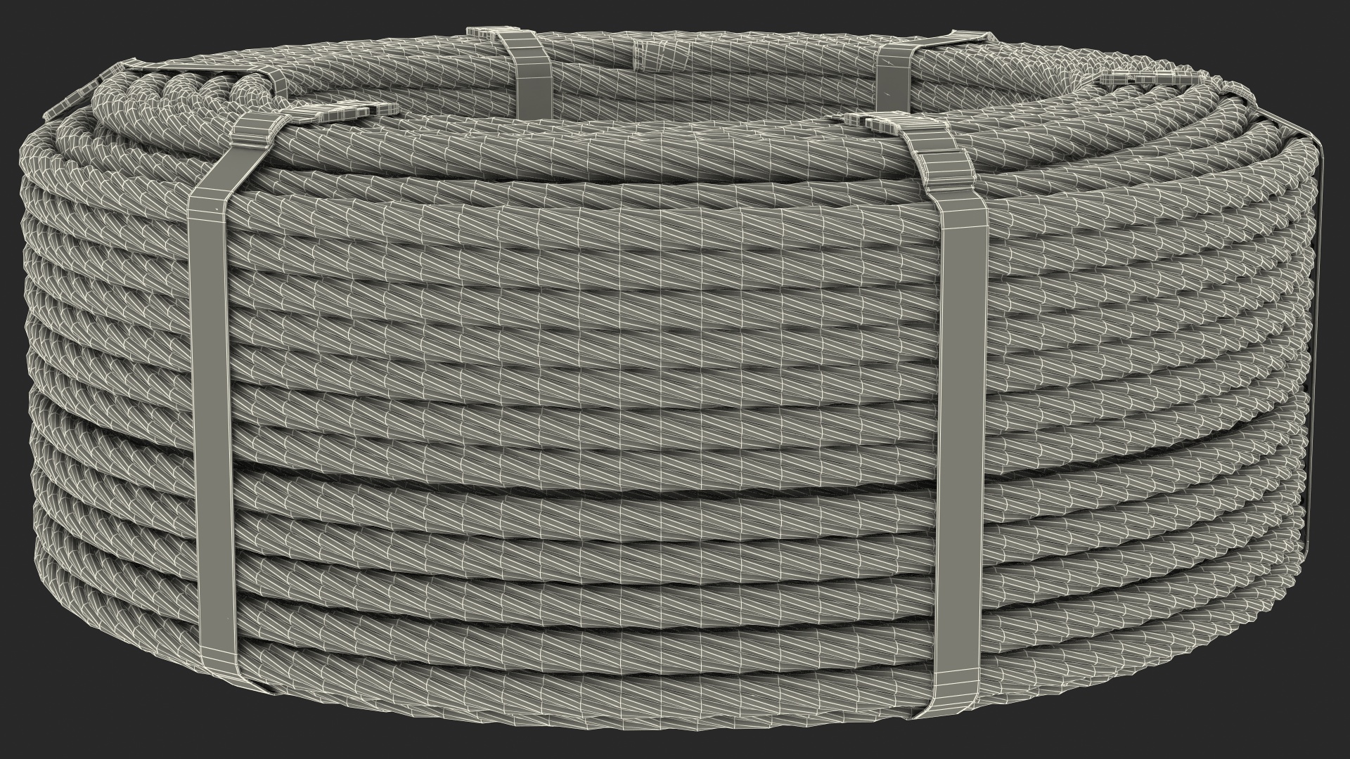 3D Srawl Warp Steel Rope Coil