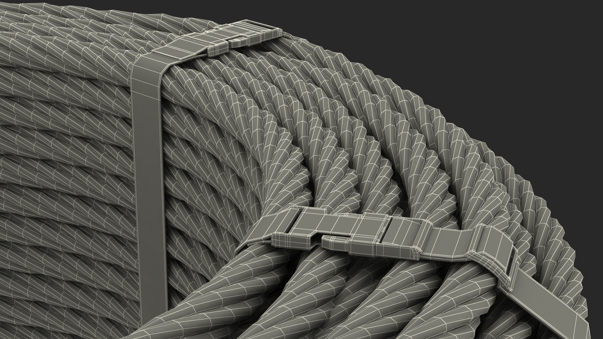 3D Srawl Warp Steel Rope Coil