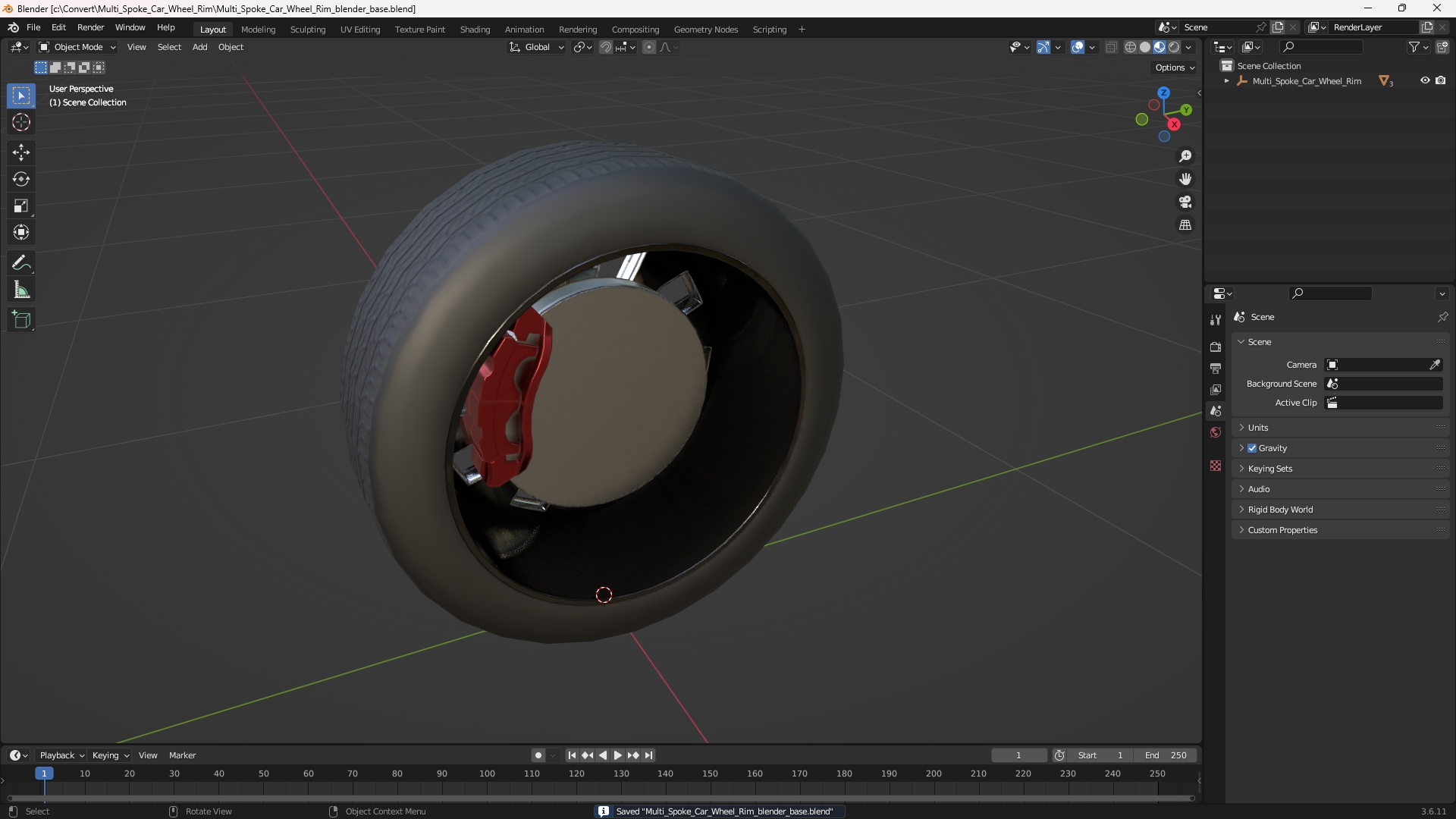 Multi Spoke Car Wheel Rim - view 10