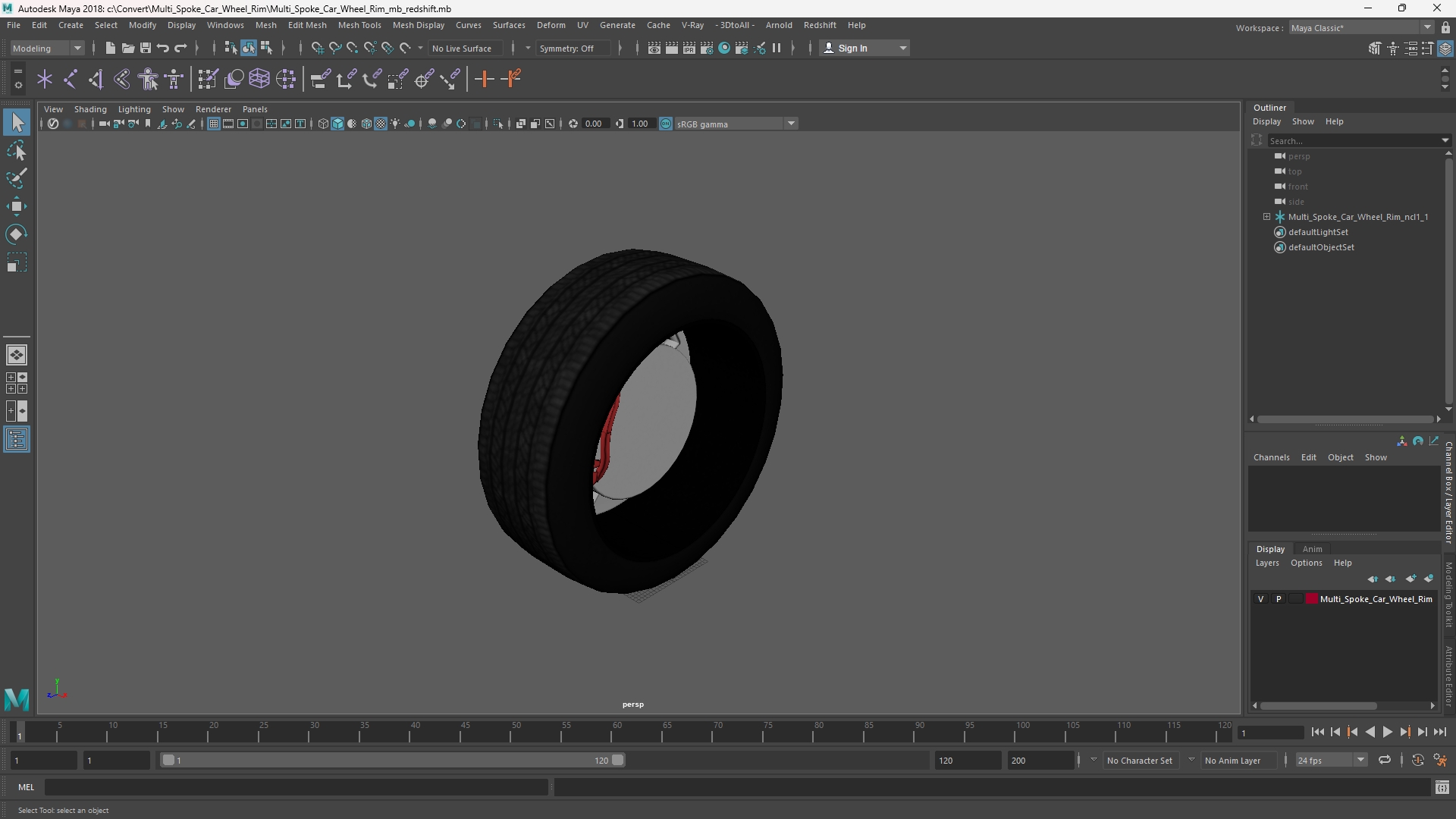 Multi Spoke Car Wheel Rim - view 11