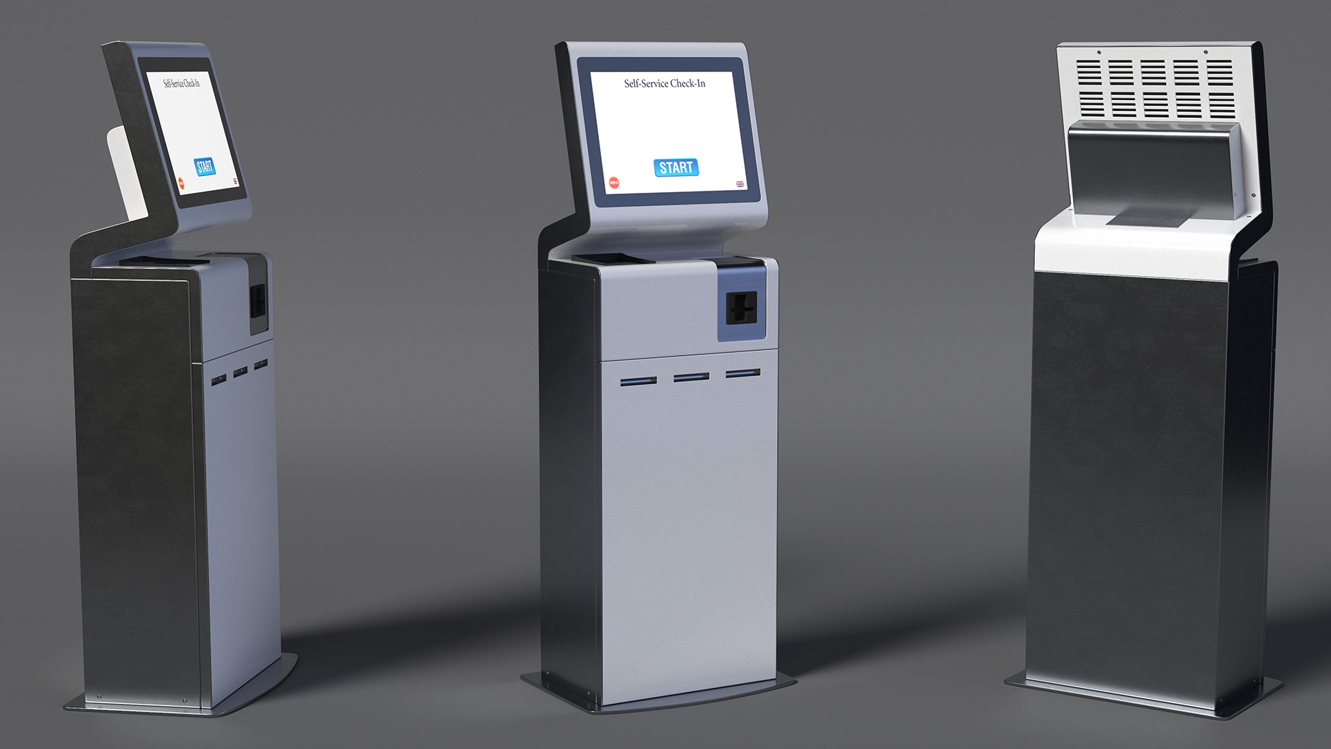 3D Airport Self-Service Kiosk