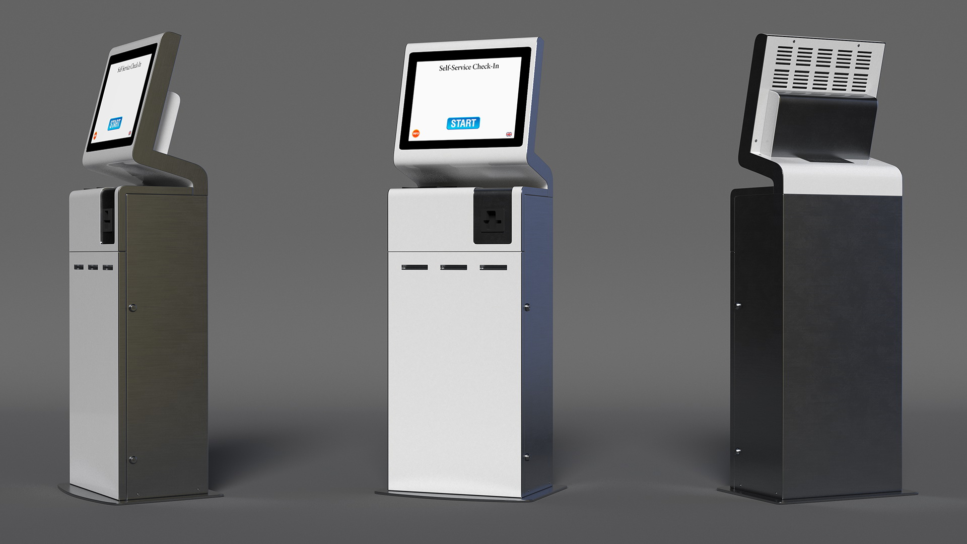 3D Airport Self-Service Kiosk
