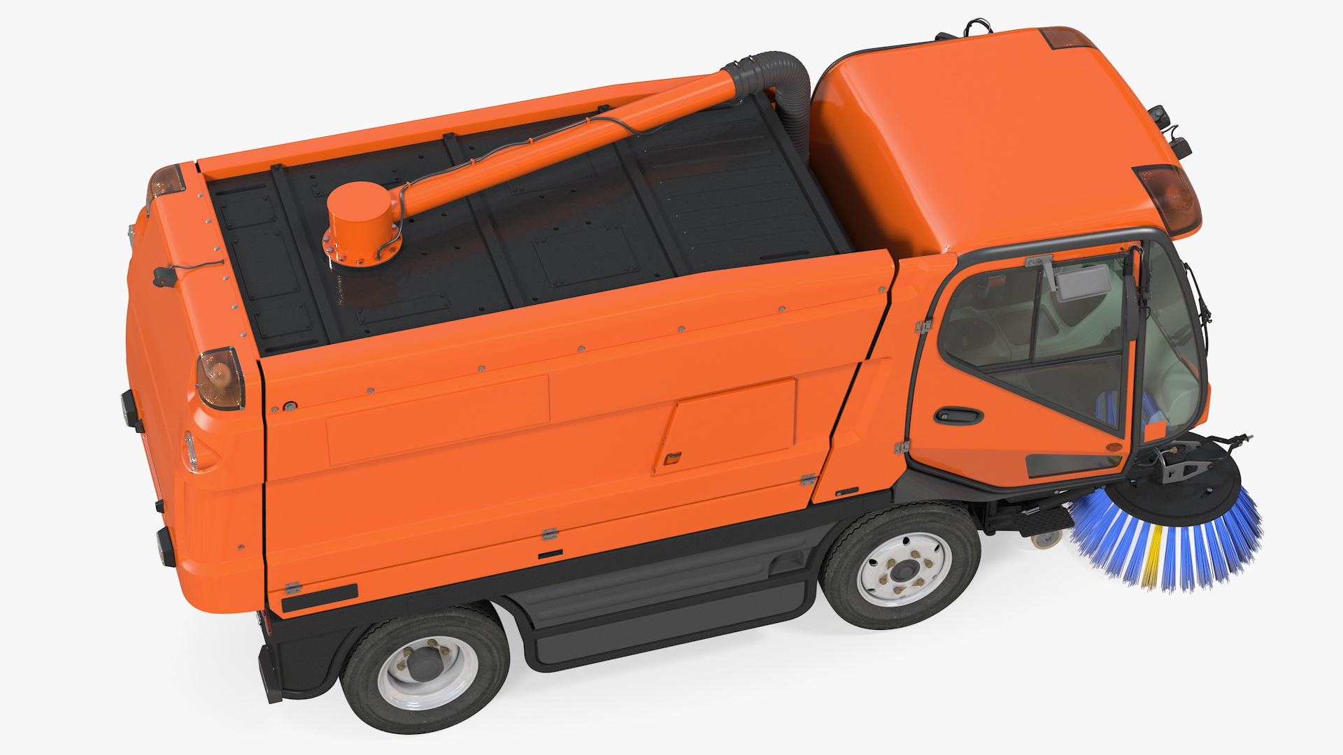 3D model Road Sweeper Vehicle Generic Rigged