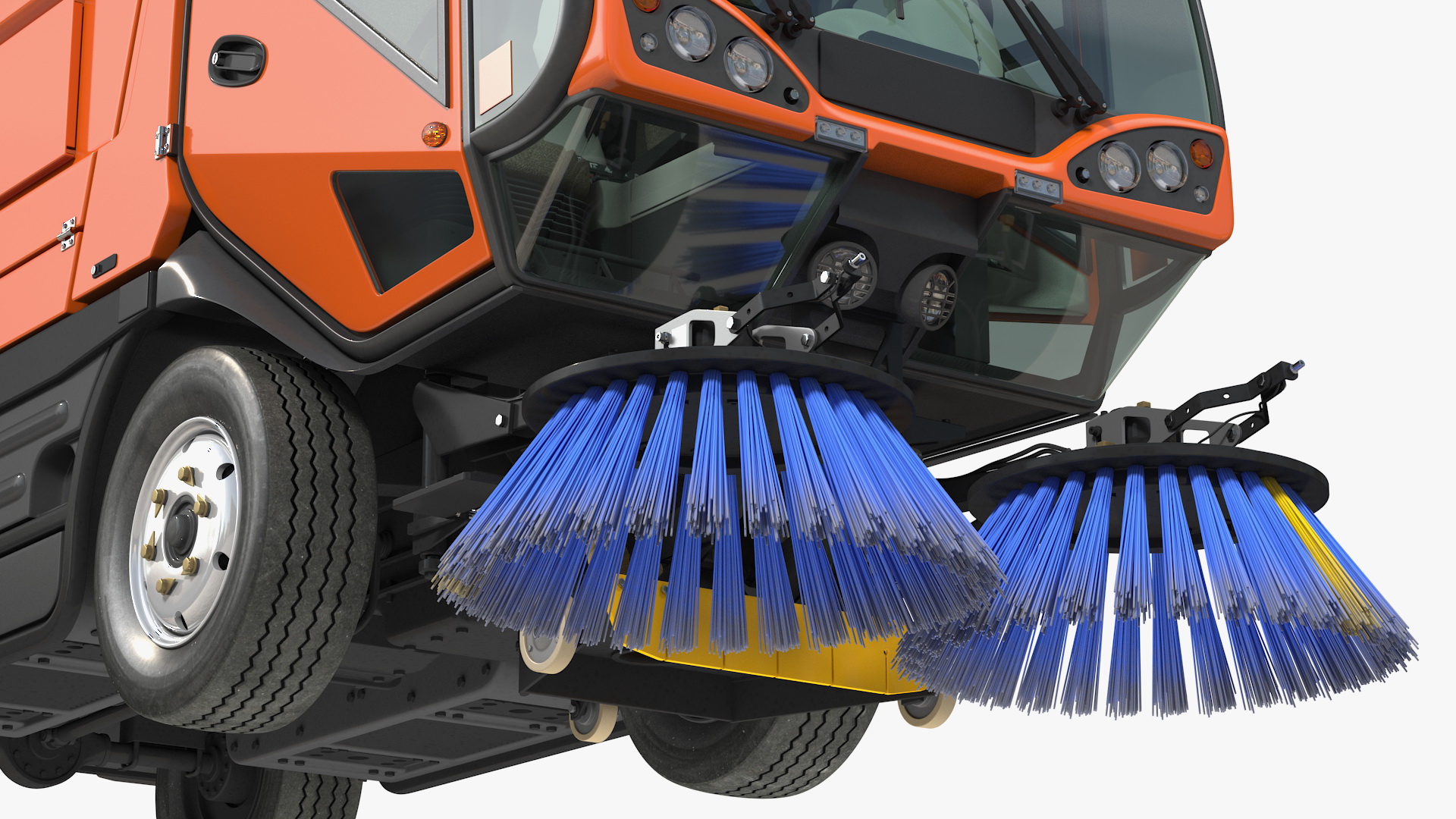 3D model Road Sweeper Vehicle Generic Rigged